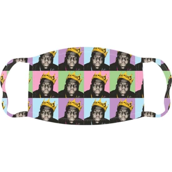 Biggie Smalls - Crown Repeat Pastel Face Mask
