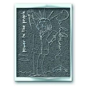 John Lennon - Power To The People Hichrome Pin Badge