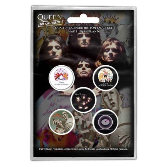 Queen - Early Albums Retail Packed Button Badge