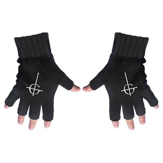Ghost - Cross Fingerless Gloves