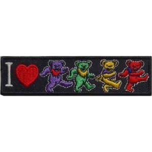 Grateful Dead - I Love Bears Woven Patch