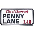 Miniatyrbillede 2 af 2: Rock Off - Penny Lane Liverpool Sign Woven Patch