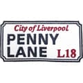 Miniatyrbillede 1 af 2: Rock Off - Penny Lane Liverpool Sign Woven Patch