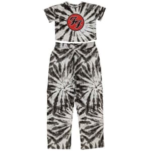 Foo Fighters - Ff Logo Lady Wht Pyjamas: XL