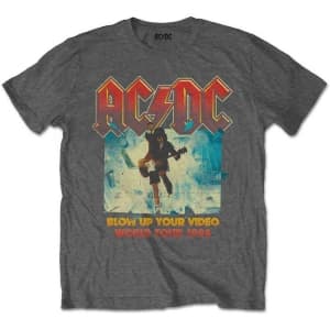 Ac/Dc - Blow Up Your Video Boys T-Shirt Charcoal
