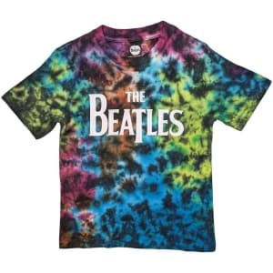 The Beatles - Drop T Logo Boys T-Shirt Grey Dip-Dye 9-10 Years