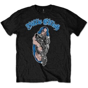 Billie Eilish - Bling Boys Bl Glitter Print 7-8 Years