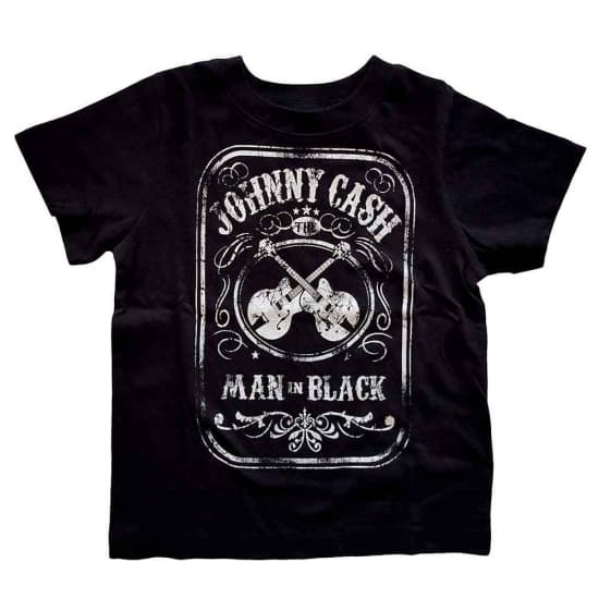 Johnny Cash - Man In Black Toddler T-Shirt Bl