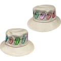 Miniatyrbilde 2 av 4: Rolling Stones - Multi Tongue Pattern Natrl Bucket Hat