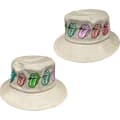 Miniatyrbilde 1 av 4: Rolling Stones - Multi Tongue Pattern Natrl Bucket Hat