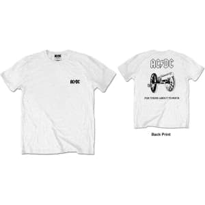 Ac/Dc - F&B Packaged About To Rock Uni Wht S
