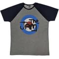 Miniatyrbilde 1 av 4: The Jam - Vintage Logo Uni Grey/Navy Raglan: