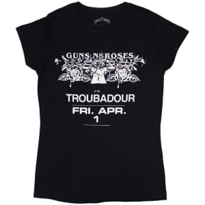 Guns N Roses - Troubadour Flyer Lady Bl    S S
