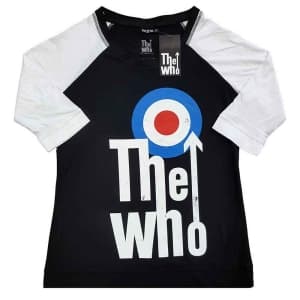 The Who - Elevated Target Lady Bl/Wht Raglan:1Xs L