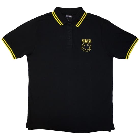 Nirvana - Yellow Smiley Uni Bl Piké: