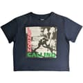 Miniatyrbillede 2 af 4: The Clash - London Calling Lady Navy Crop Top: