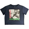 Miniatyrbillede 1 af 4: The Clash - London Calling Lady Navy Crop Top: