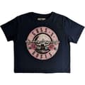 Miniatyrbilde 2 av 4: Guns N Roses - Classic Logo Lady Navy Crop Top: