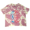 Pikkukuva 4 / 4: Grateful Dead - Concentric Skull Lady Pink Dip-Dye Crop