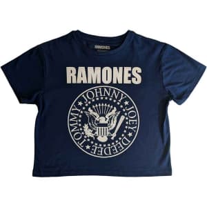 Ramones - Presidential Seal Lady Denim Crop Top: XXL