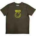 Miniatyrbillede 1 af 4: Nirvana - Yellow Happy Face Uni Green