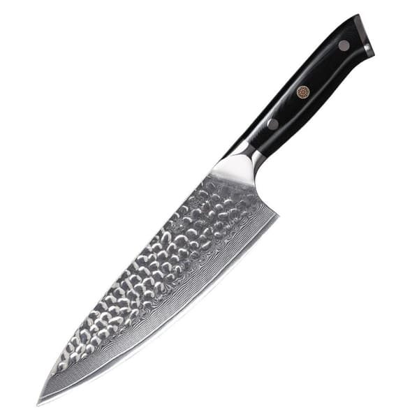 Teshiro Kokkekniv, Damaskusstål 67 Lag, HRC 60, 20 cm Klinge