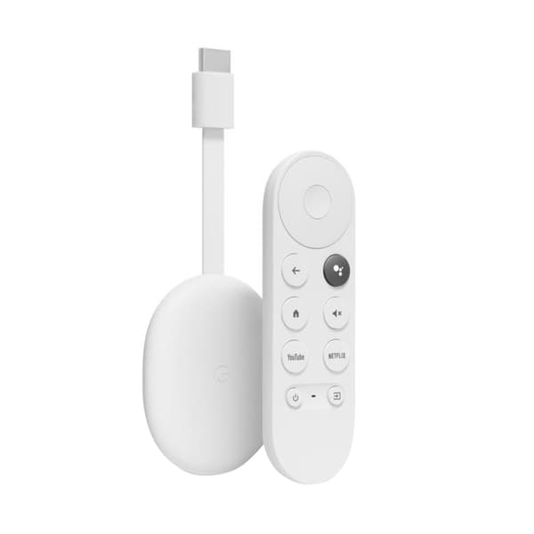 Google Chromecast (4th Gen) med Google TV- Snövit