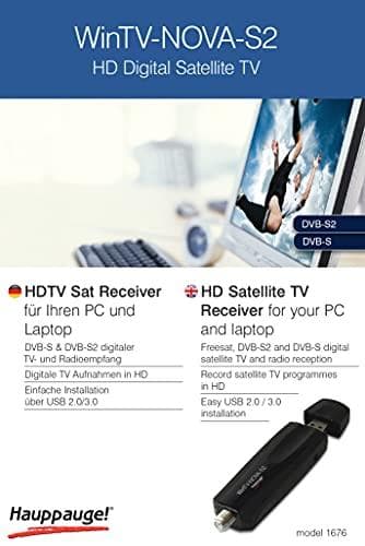 Hauppauge WinTV Nova-S2 - Digital TV-modtager - DVB-S2 - HDTV - USB2.0 (01676)