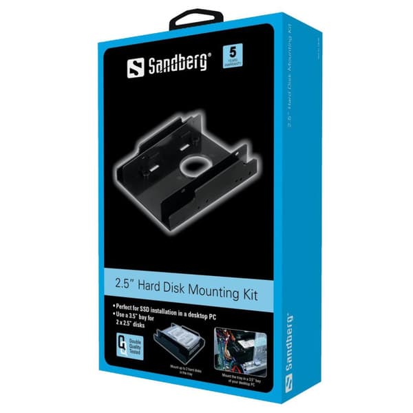 Sandberg 2,5'' harddisk monteringssæt