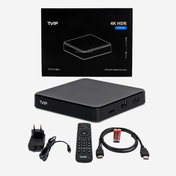TVIP S-Box v.705 4K Ultra HD IPTV box WiFi 2,4/5 GHz och Android 11