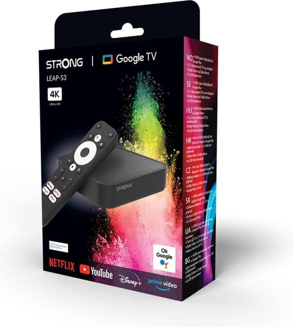 Stærk LEAP-S3 4K Android TV-streamingboks (LEAP-S3)