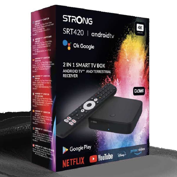 Strong Android Tv-mottagare Srt420 Svart