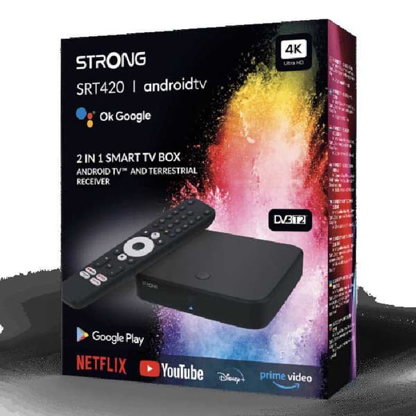 Strong Android Tv-mottagare Srt420 Svart