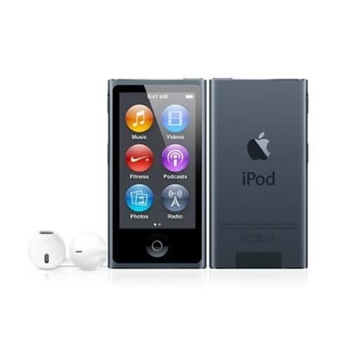 Apple iPod nano 16GB, MP4-spelare, 16 GB, LCD, Belysning, FM-radio, Svart- REFURBISHED