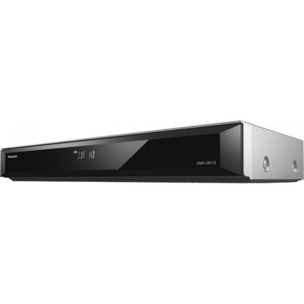 Panasonic DMR-UBC70EGS 4K UHD -skaalaava Blu-ray -soitin ja 500 Gt HD-digiboksi, hopea