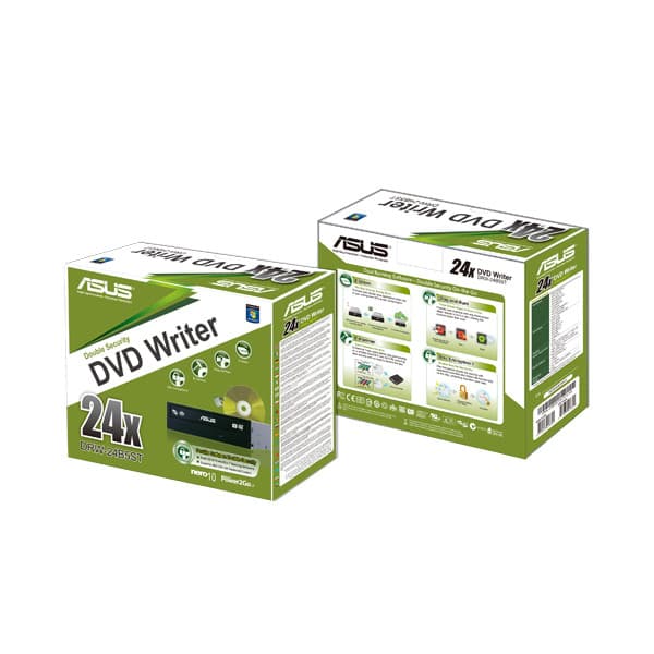Asus DRW-24D5MT/BLK/G/A 24x DVD+/-RW -asema, musta / retail-pakattu