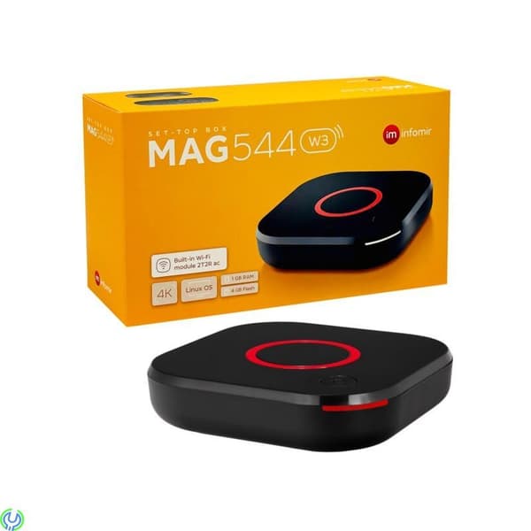 MAG 544w3 IPTV Set Top Box - 4K HDR- Linux WiFi