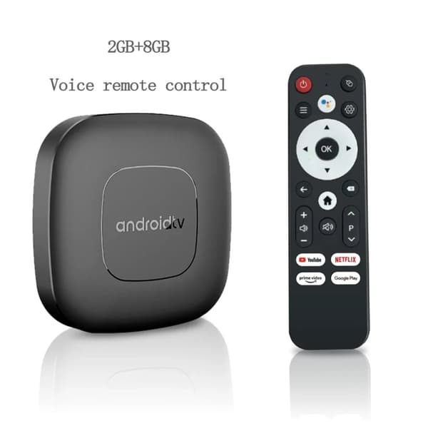 Smart Streaming Media Player, 4K Videodekodning, Dual Band Wi-Fi,T1 2G16G Röst