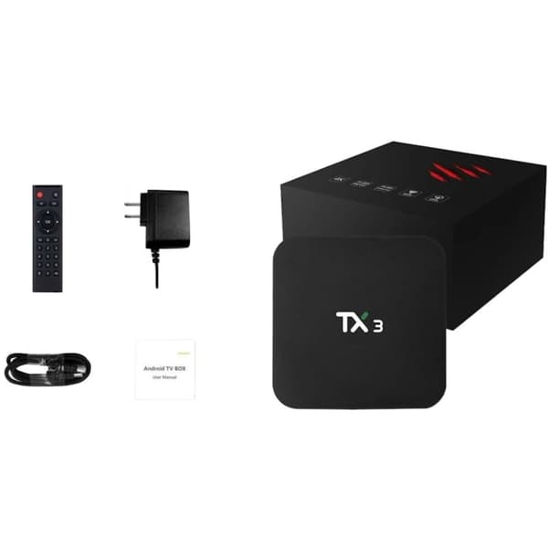 Tanix Tx3 4k 4gb/64gb Dual Band Android 9 Mediespiller