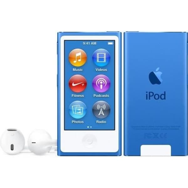 Ny IPOD NANO 16 Go Blå Generation 7- REFURBISHED