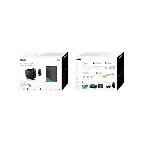 Asus BW-16D1H-U PRO -ulkoinen Blu-ray -asema, musta