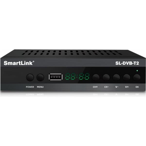 Smartlink SL-DVB-T2/C tallentava digiboksi antenni- ja kaapeliverkkoihin