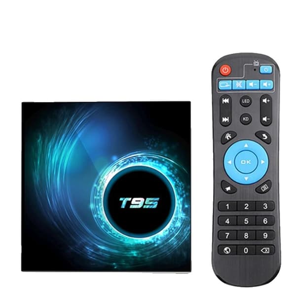 T95 Smart TV Box, Android 10.0, 4GB RAM, 64GB lagring,EU-kontakt, 4GB-32GB