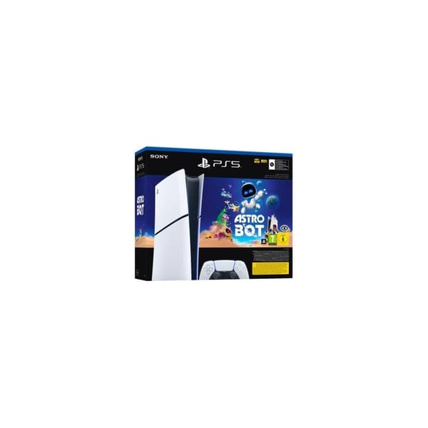 PS5 Console 1TB Digital Slim White Astro Bot Bundle EU
