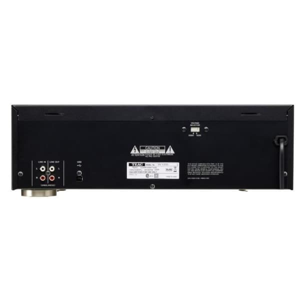 TEAC W-1200 - Tvådeckars kassettspelare - Svart - 30-1500 Hz - 6,3 mm - 22 W