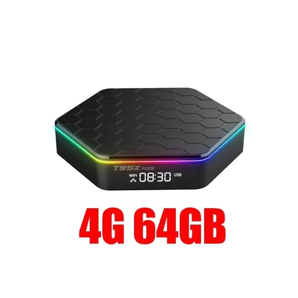 T95Z Plus TV Box, 6K Video Output, Android 12 System,EU-stik, 46G+64G