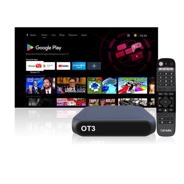 Ostark 6K Android TV Box, 2GB RAM, 32GB Lagerplads,2GB + 32GB, EU stik