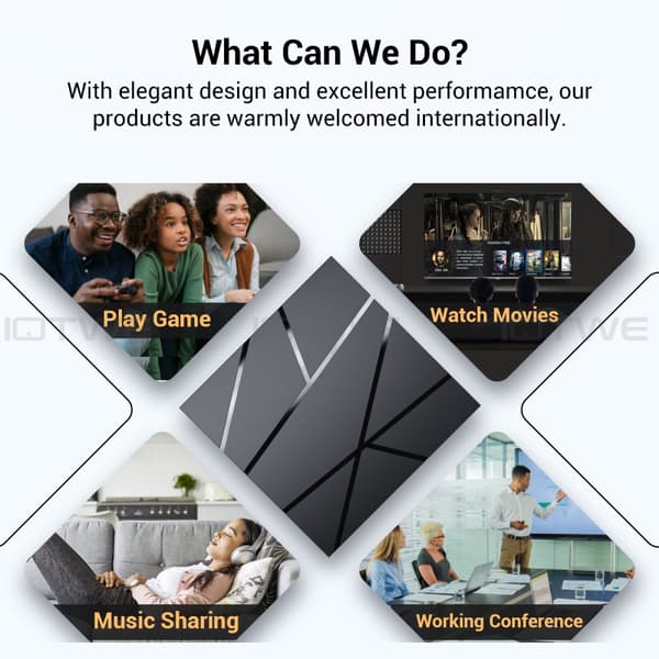 Android TV Box, 4GB RAM, 32GB lagerplads, 6K video support