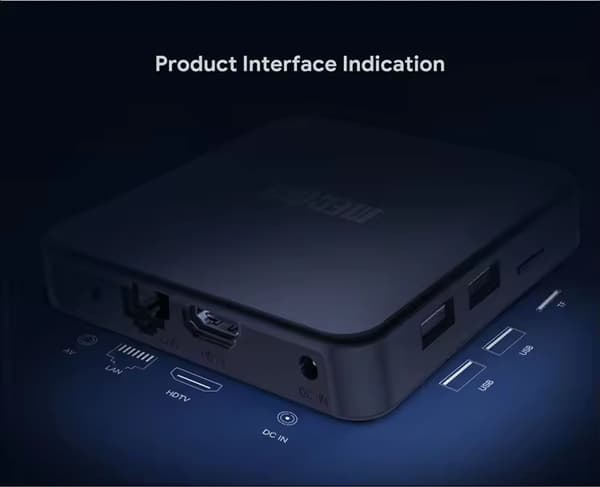 Android TV Box, 4K-utgång, Dual-Band Wi-Fi,2GB 32GB, EU-kontakt