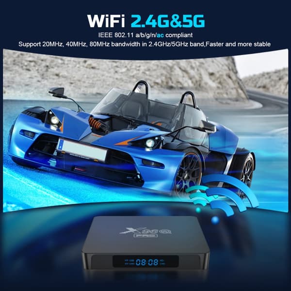 Allwinner H313 Android TV Box, 1GB RAM, 8GB lagerplads,EU 8GB